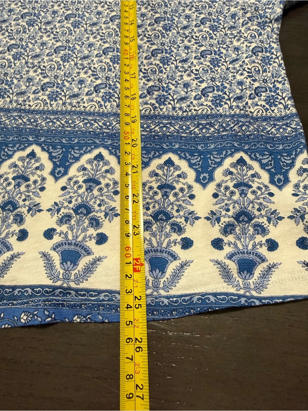 Lucky Brand Women’s Plus Peasant Boho Top Blue Paisley Floral Size 3XL - Picture 5 of 7